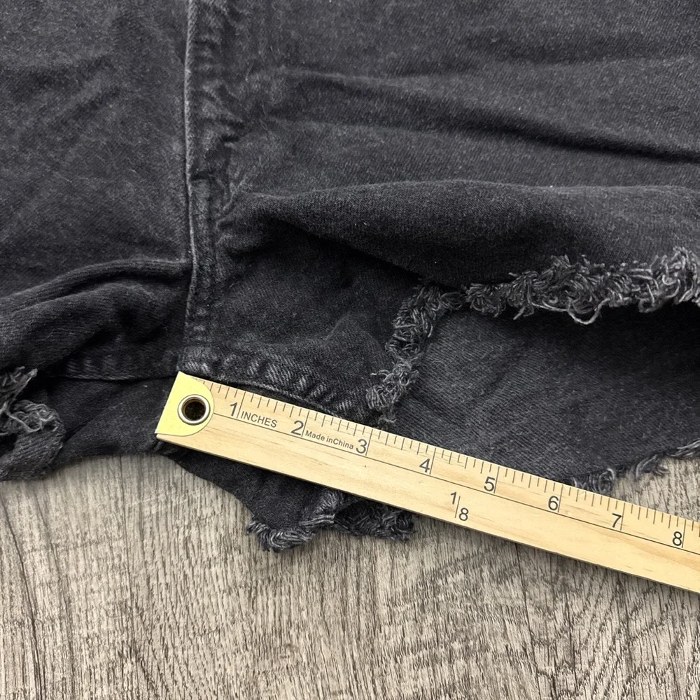 Vintage Levi’s 967 Black Cutoff Denim Orange Tab Shorts Relaxed Fit